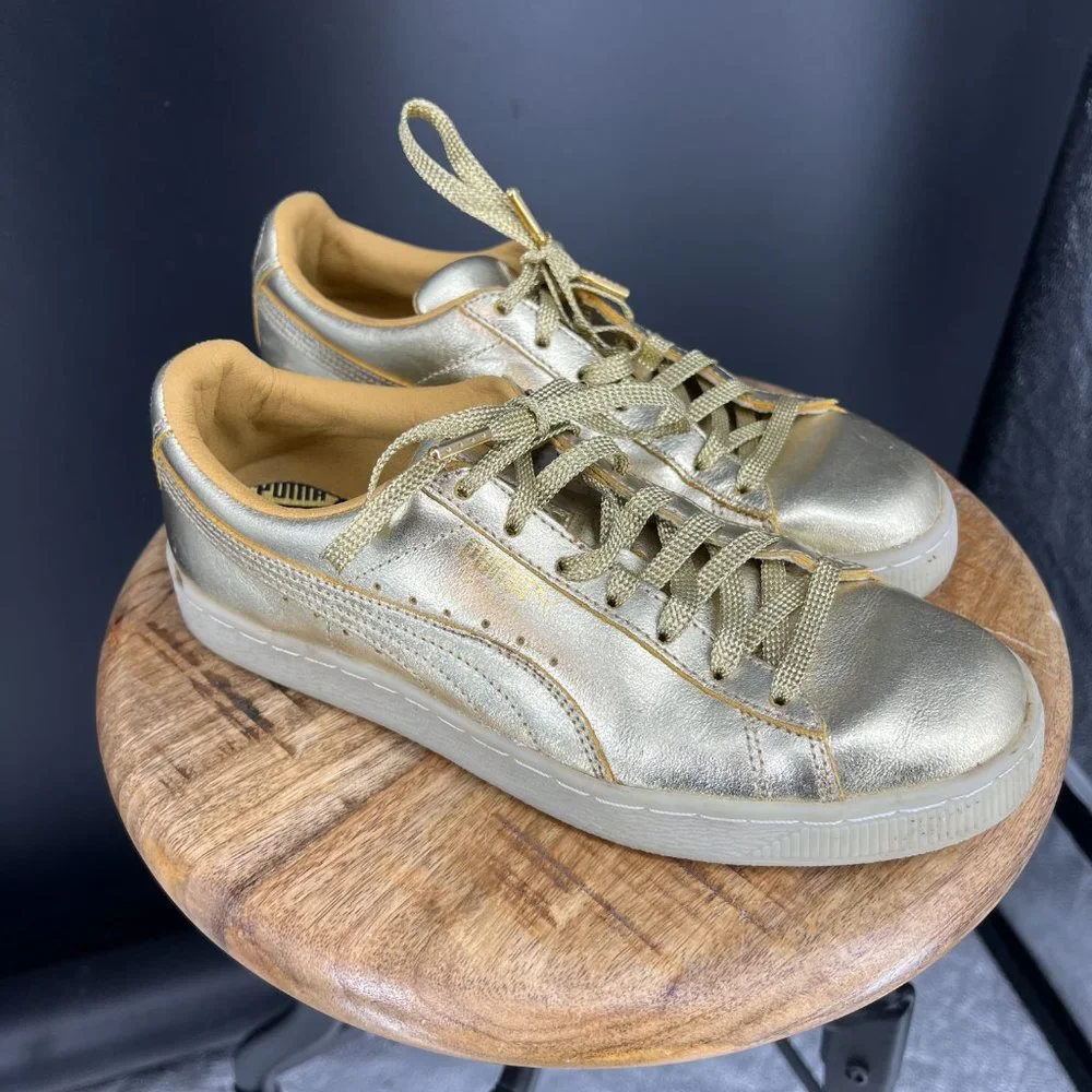 Gold 2018 Puma Sneakers. Womens Size 9